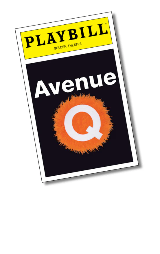 Avenue Q Playbill Sticker