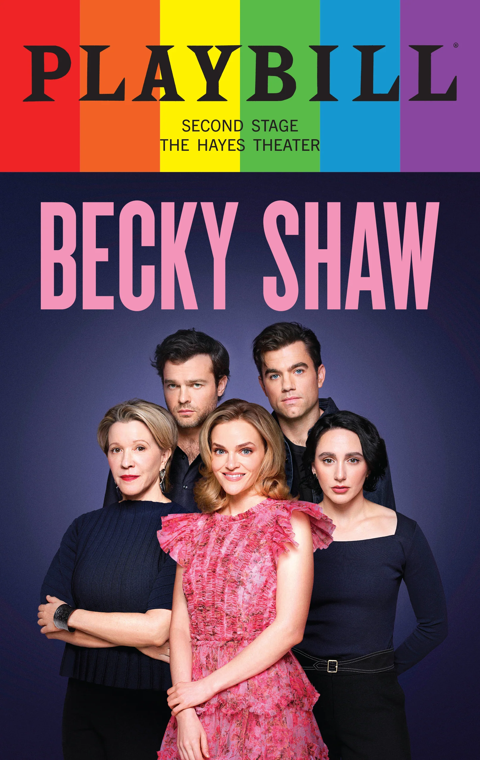 Becky Shaw Limited Edition 2026 Rainbow Pride Playbill
