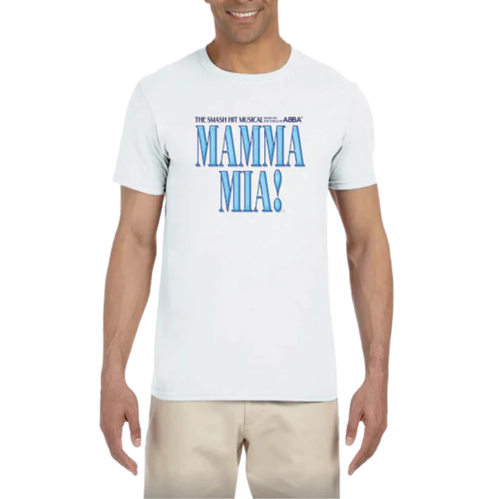 Mamma Mia! Broadway 2025 Logo Tee - White