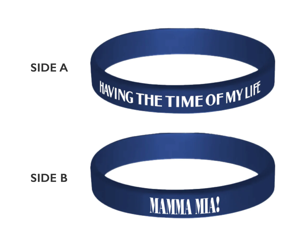 Mamma Mia! Broadway 2025 Silicone Wristband Set - Image 6