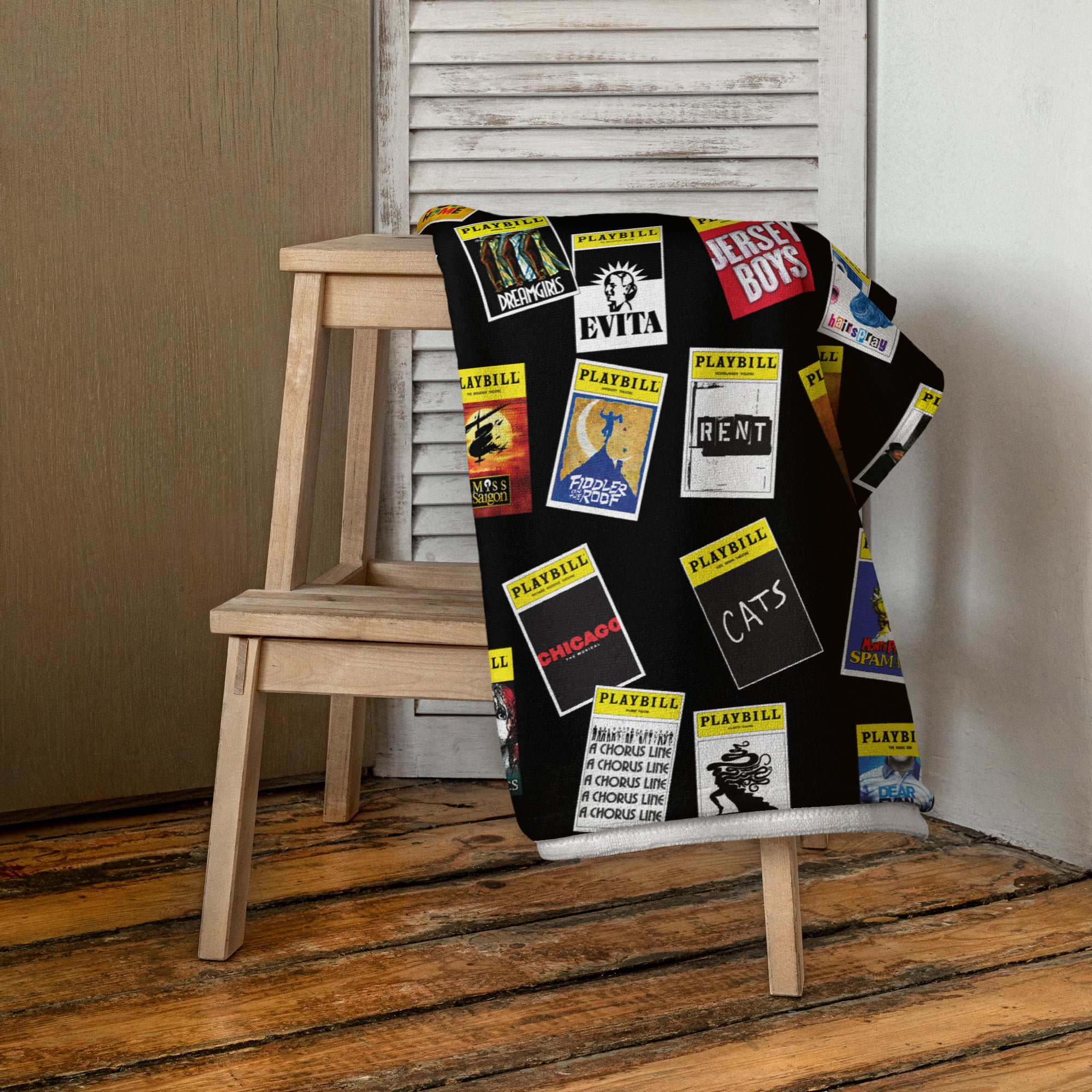 Playbill Beach Towel - Black - Image 2
