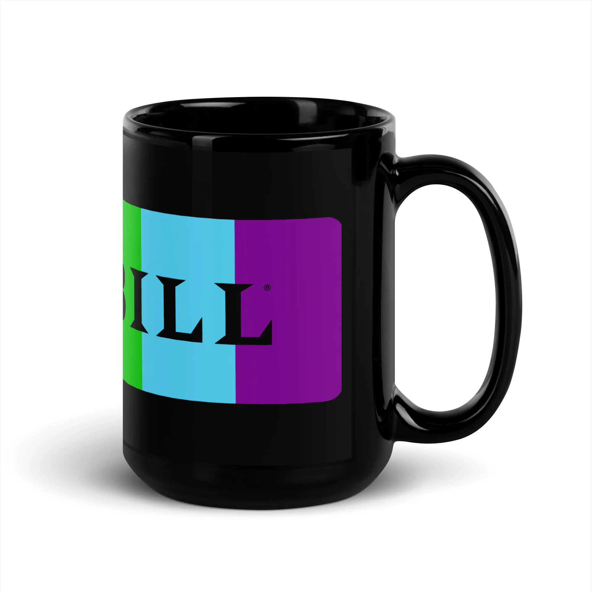 Playbill Pride - Black Glossy Mug - Image 3