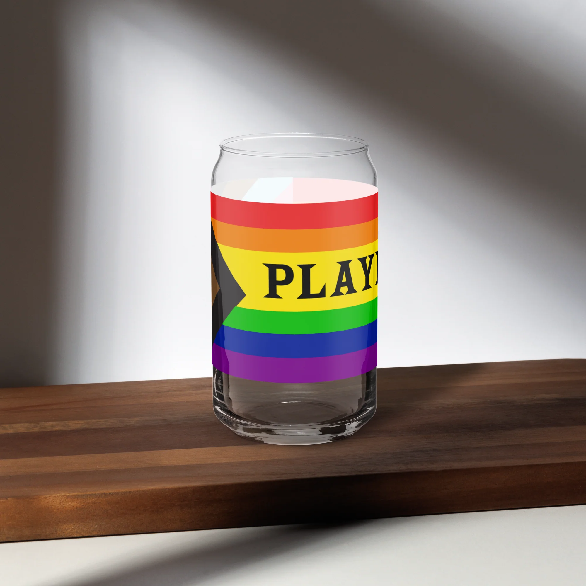 Playbill Pride - Progress Flag - Can-Shaped Glass - Image 5