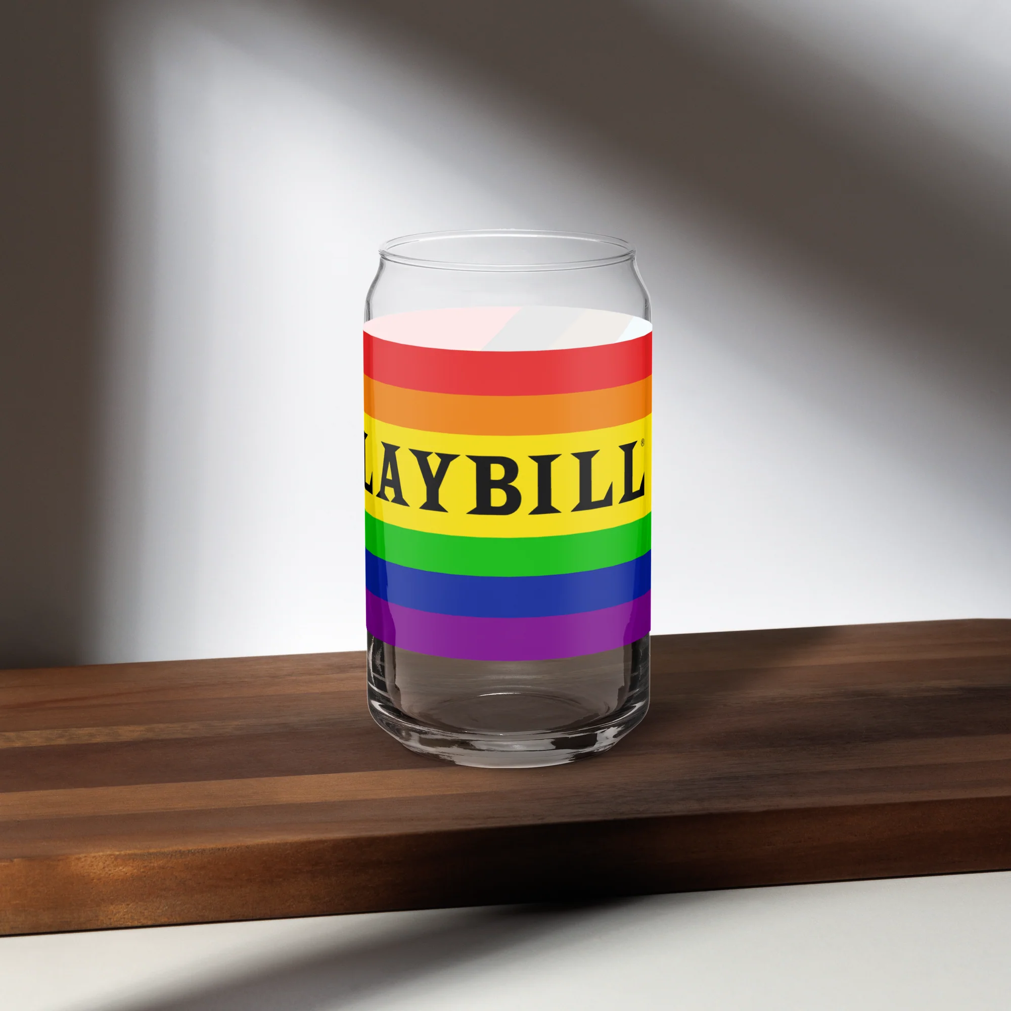 Playbill Pride - Progress Flag - Can-Shaped Glass - Image 7