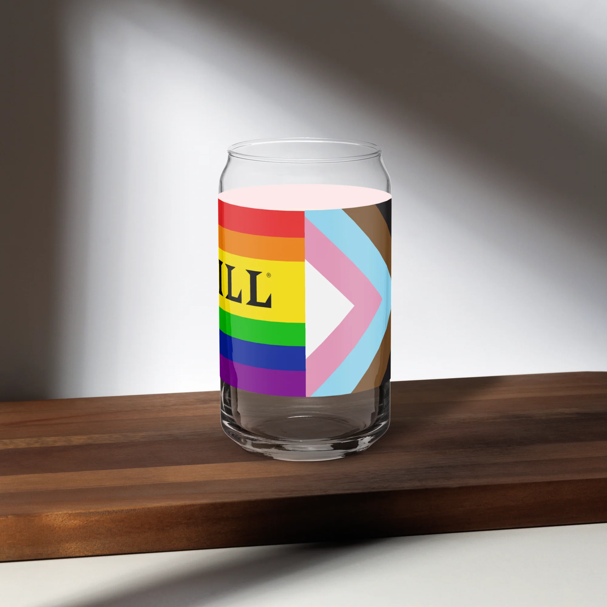 Playbill Pride - Progress Flag - Can-Shaped Glass - Image 8