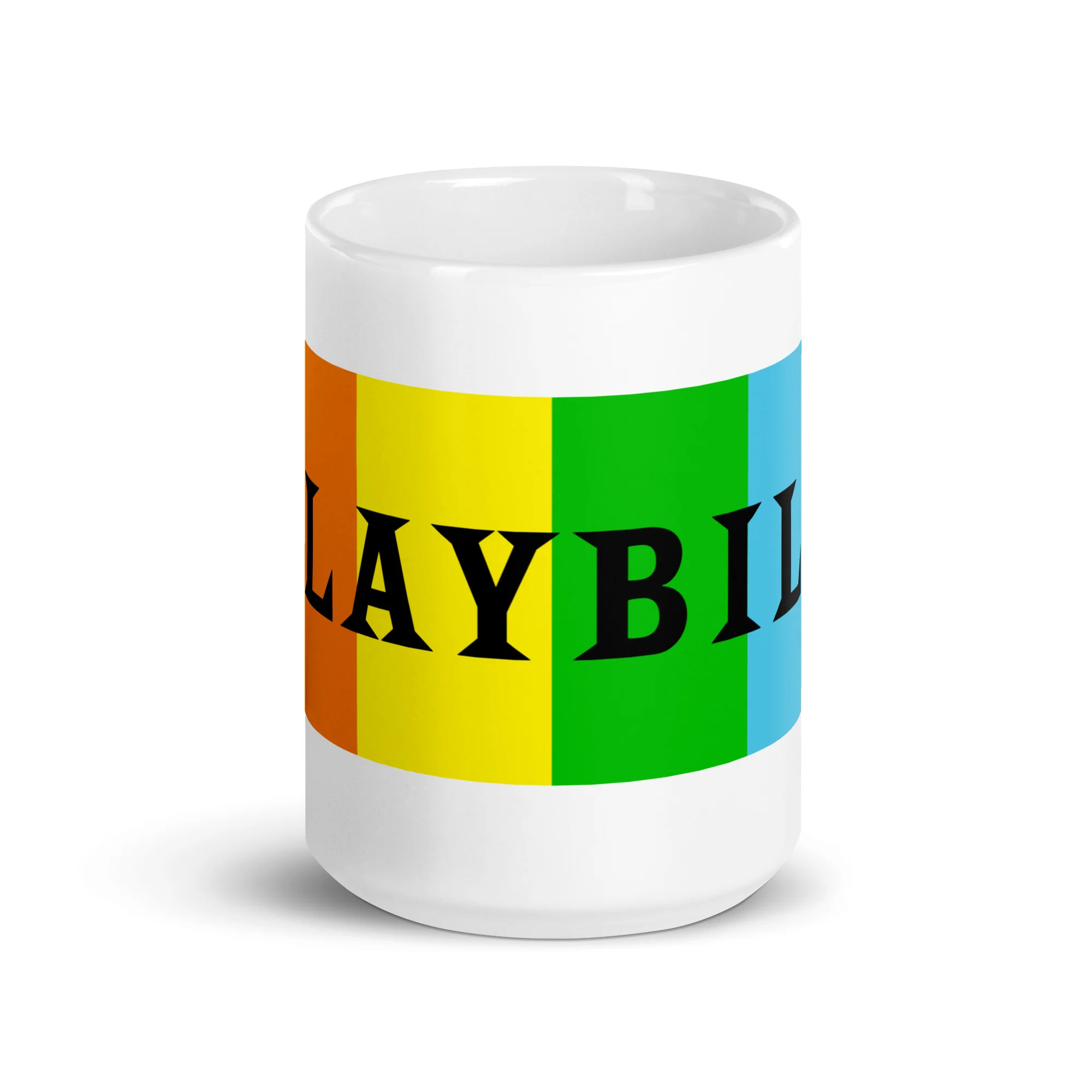Playbill Pride - White Glossy Mug - Image 3