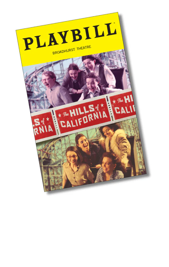 The Hills of California Playbill Sticker